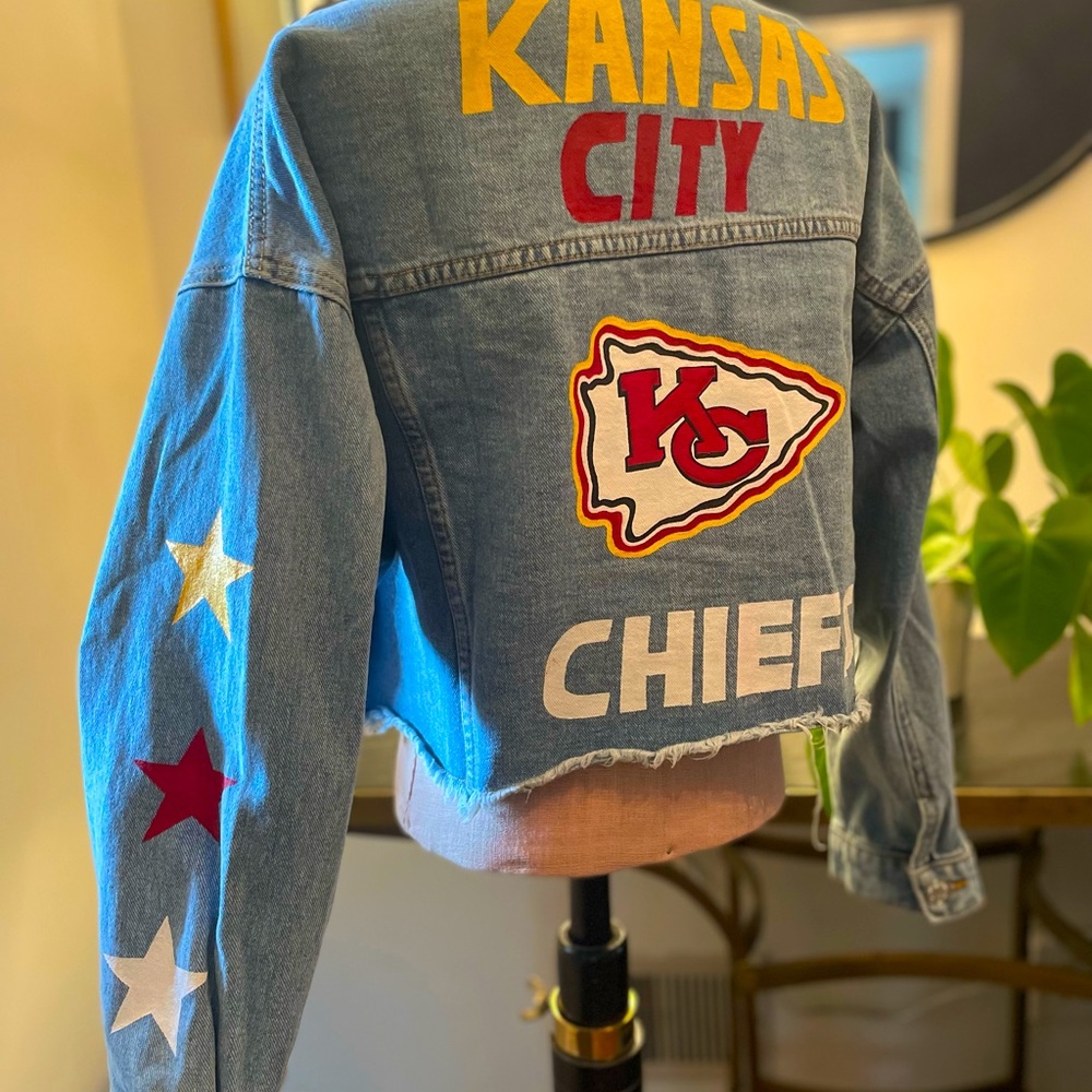 Custom Kansas City Chiefs Denim Jacket